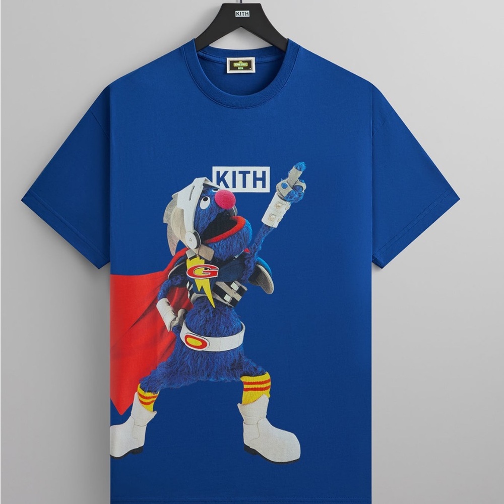 “KITH” Sesame Street Super Grover Tee